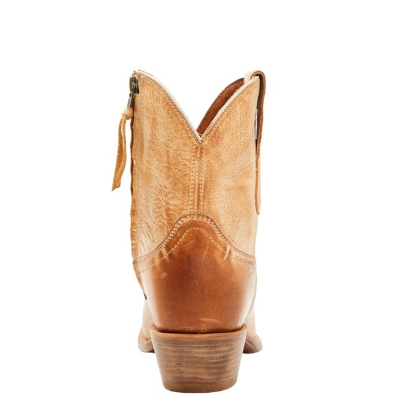 CLEO + WOLF NWOB Tan Leather Square Toe Side Zip Ankle Boots BCWFA24L3 SZ‎ 6.5B - Picture 5 of 9